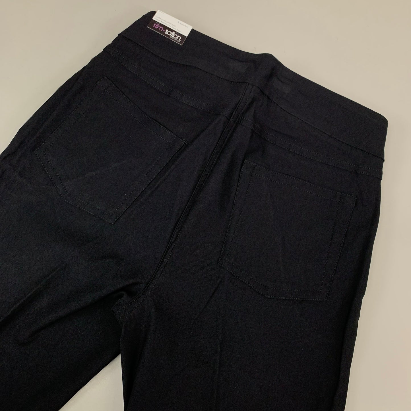 MULTIPLES Ankle Pant  Petite Women's Sz 6 Black M30719PM