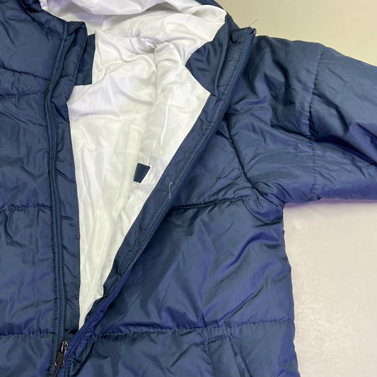 U.S. POLO ASSN. USPA Quilted Puffer Jacket Men's Sz S Navy/White 109689-P200A