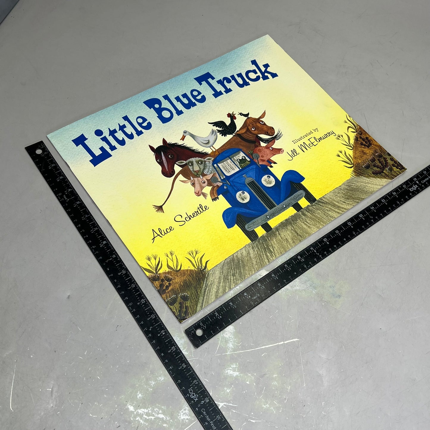LITTLE BLUE TRUCK Paperback Children's Big Book By Alice Schertle 18"x14"