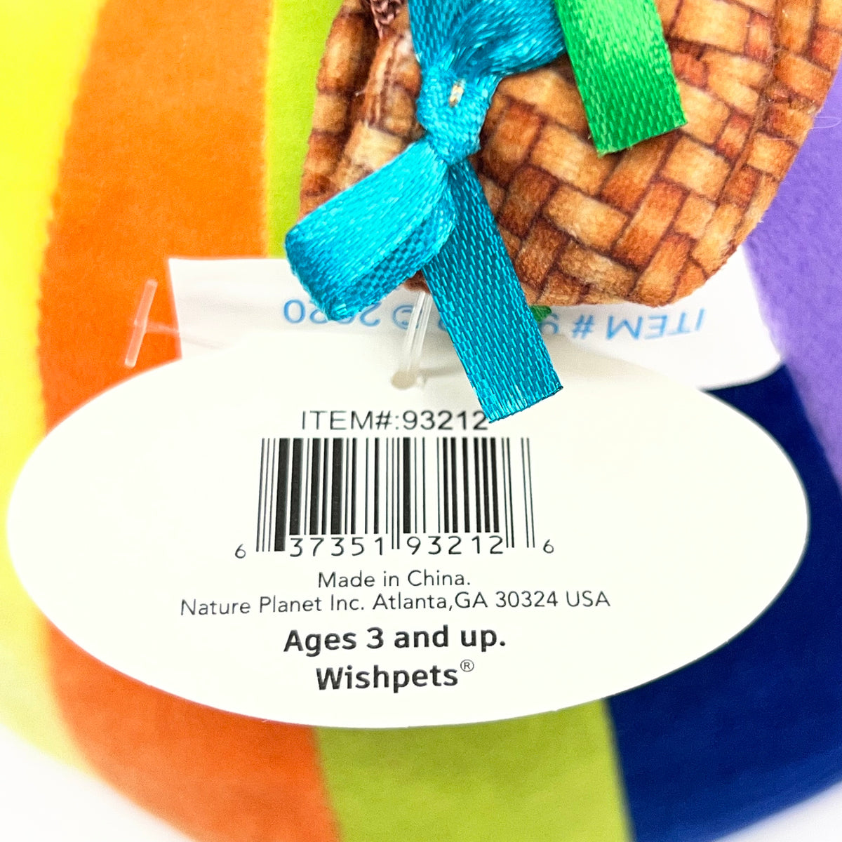 WISHPETS Hot Air Balloon Plush Tod Sz 9"H - 93212