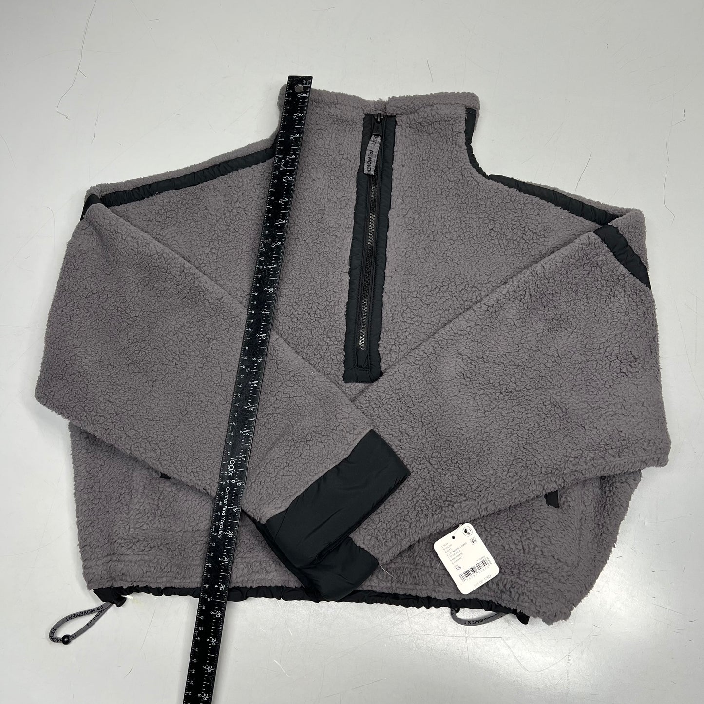 FP MOVMENT Mountain High Half Zip Fully Seam-Sealed Women's Sz XS Gunmetal Combo