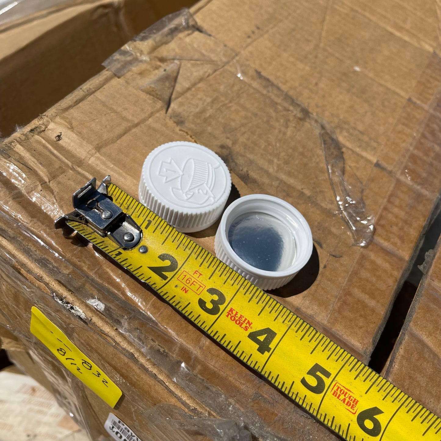 ZA@ Pallet of B&B CAP LINERS Medical Bottle Lids and Cap Liners, White & Silver (New)