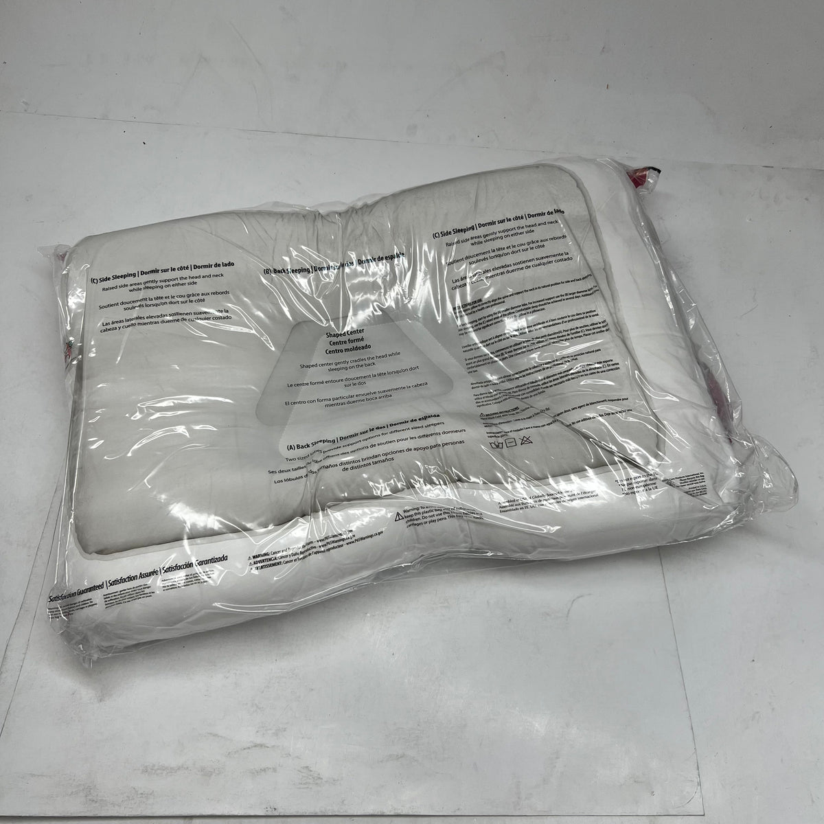 STERLING Tri-core Cervical Support Pillow - Full Size Firm White FIB-200