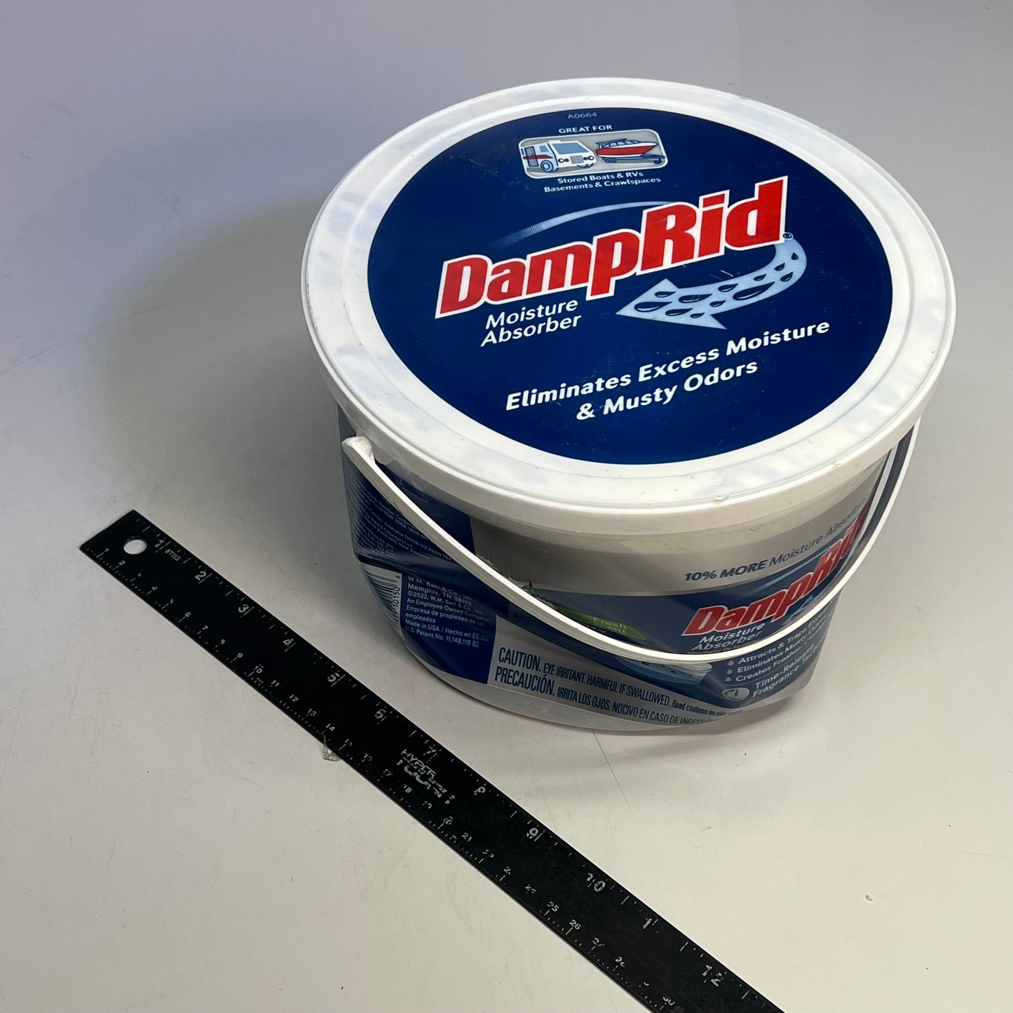 ZA@ DAMPRID (3 PACK) Hi-Capacity Moisture Absorber, Fragrance Free 2LB/15.5OZ A0663 (Damaged)