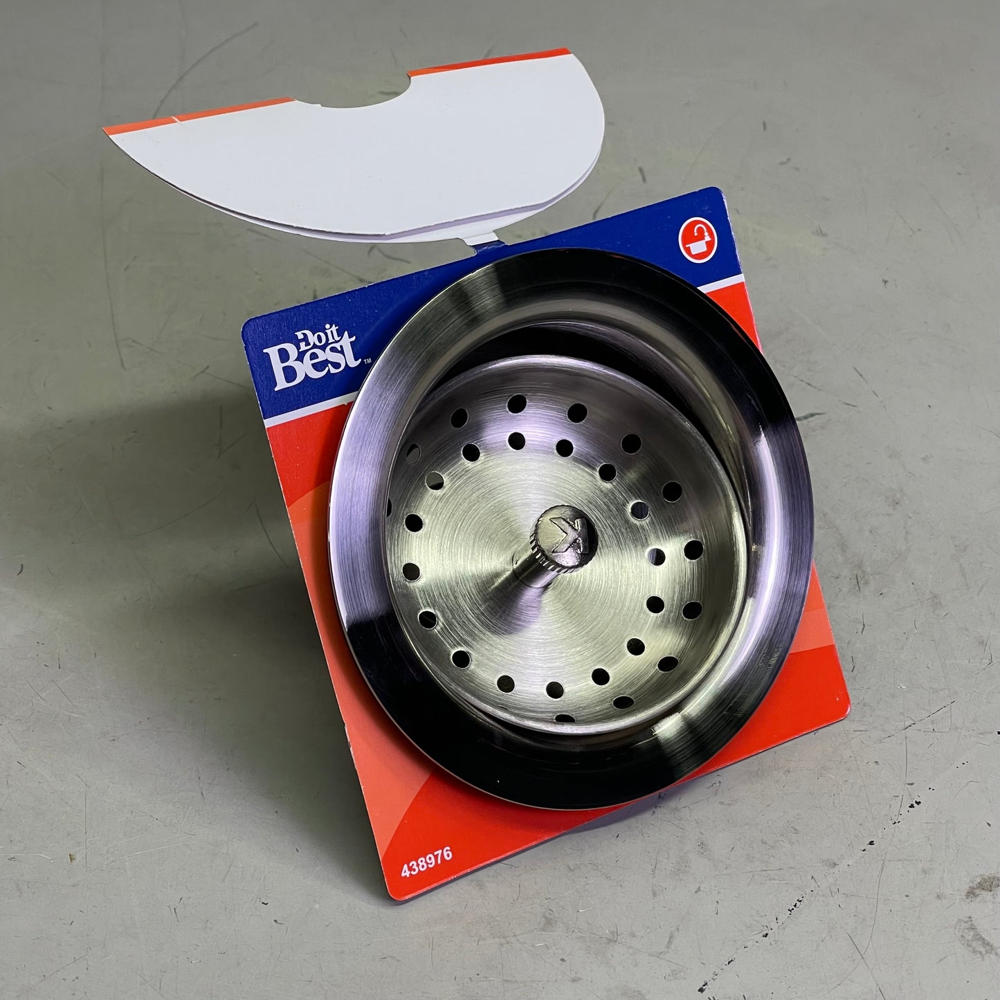 DO IT BEST Solid Brass Strainer 3-1/2" Dia Brushed Nickel DIB5435DSBN 438976