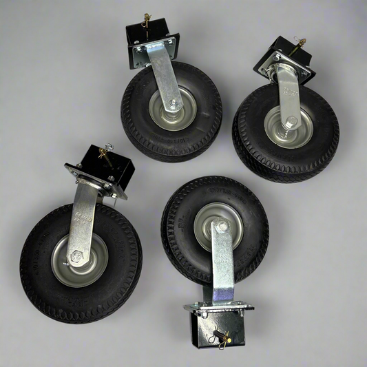 NEW PIG (SET OF 4) Caster Assembly Wheels For Pig Spill Kit 5" Black DLY204-01