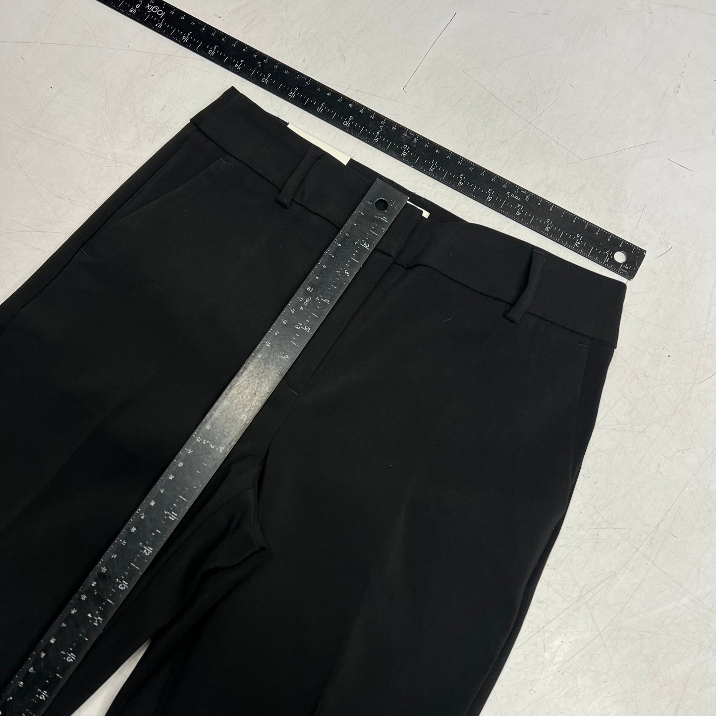 RW & CO Mid-rise Long Slim-leg Signature Fit Pant Women's Sz 0 Black 489209