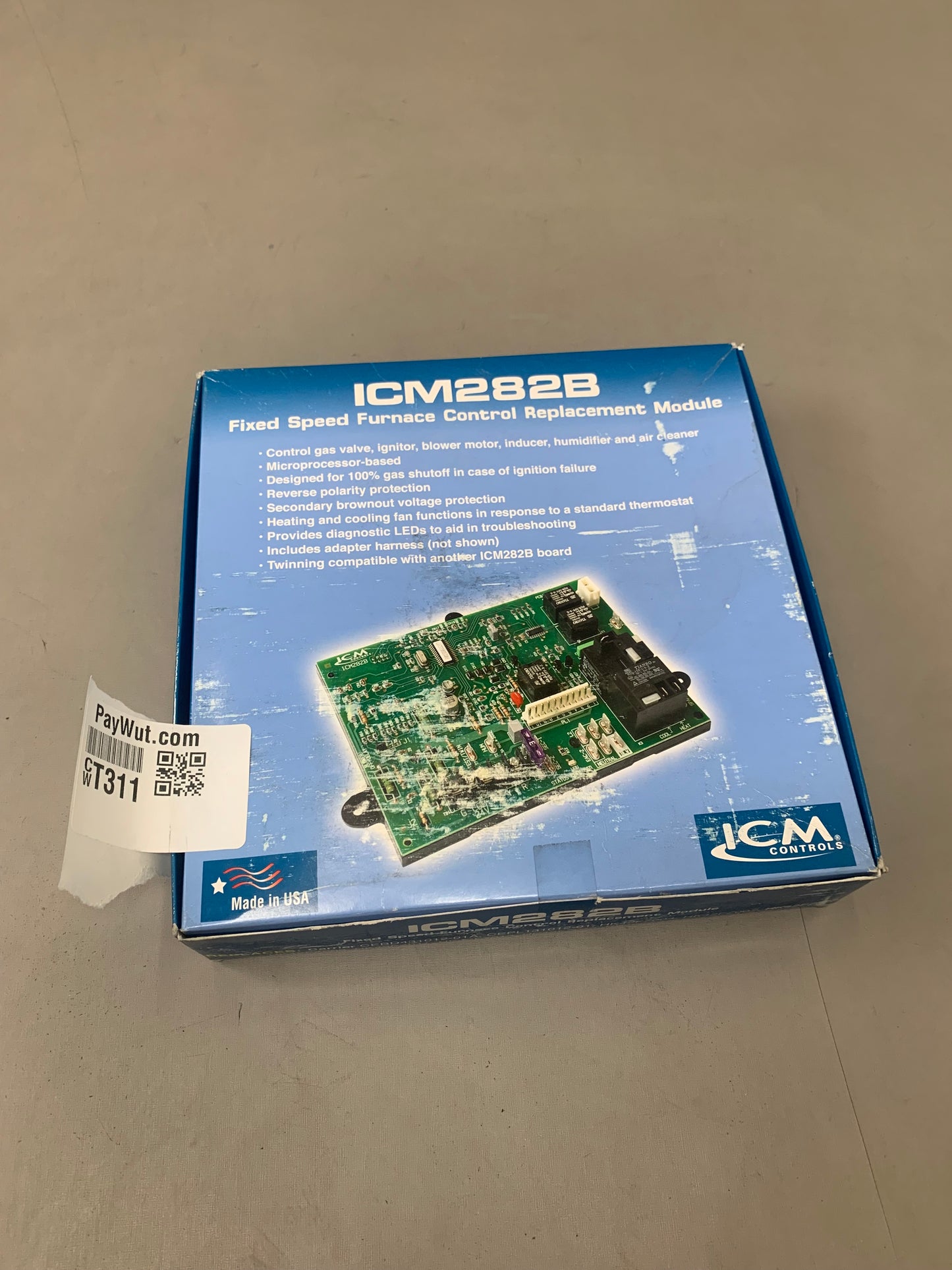 ICM CONTROLS Furnace Fixed Speed Control Module Green 2882B