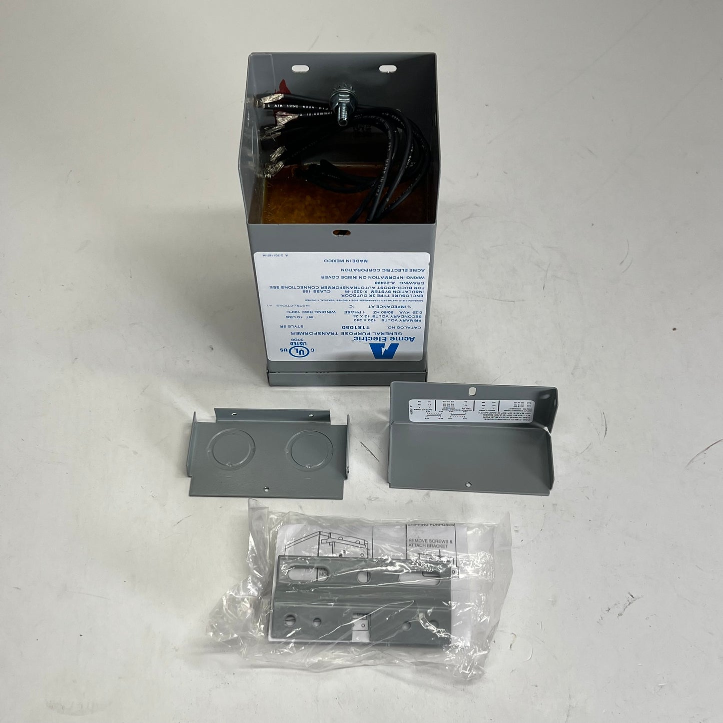 ACME ELECTRIC Buck-boost Transformer Encapsulated Core 250 VA 1-Phase T181050