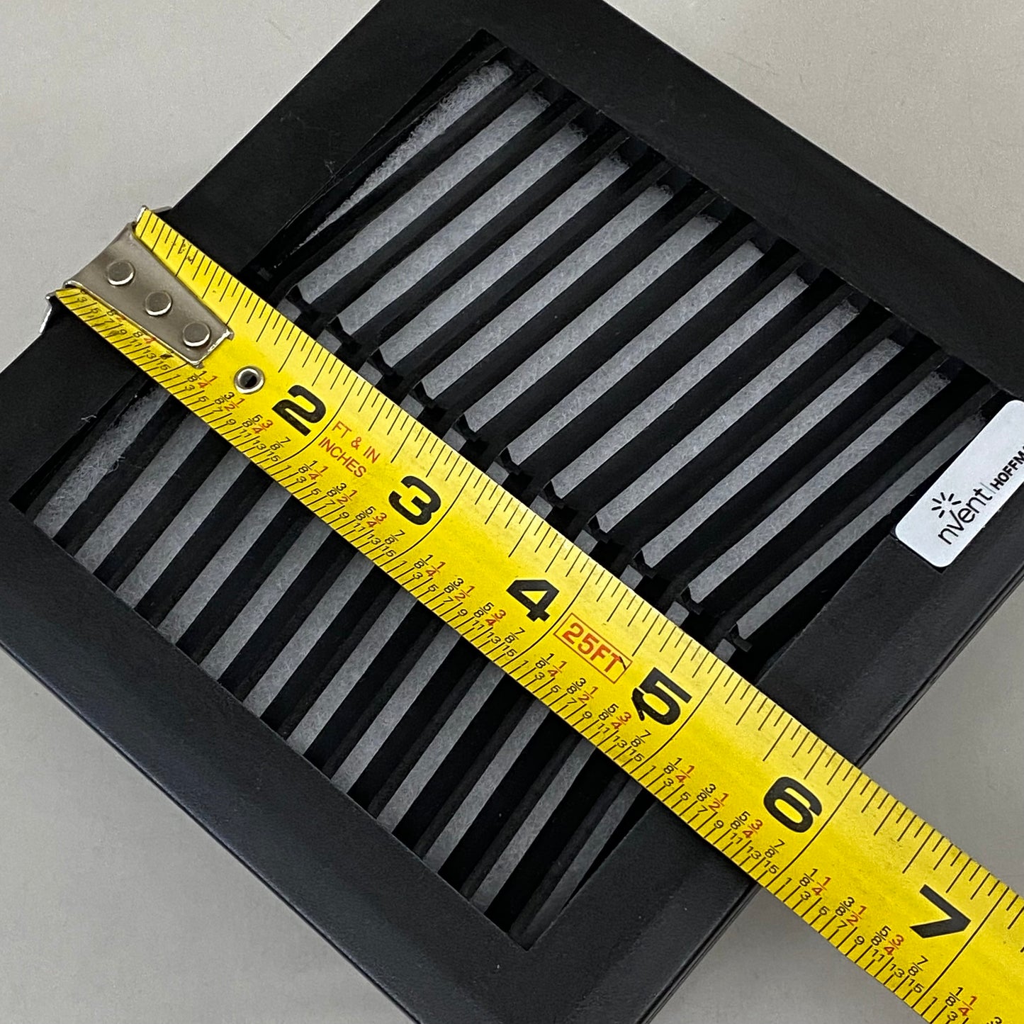 HOFFMAN 3R Side-Mount Filter Fan 5.9"x5.9"x2.9" Black HN0516513