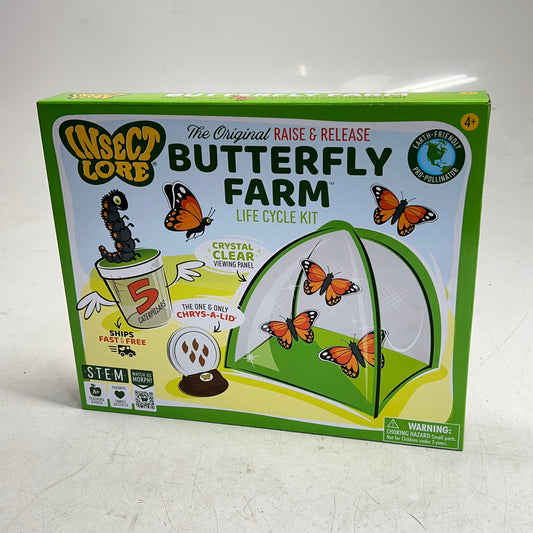 INSECT LORE The Original Raise & Release Butterfly Farm Life Cycle Kit  1015