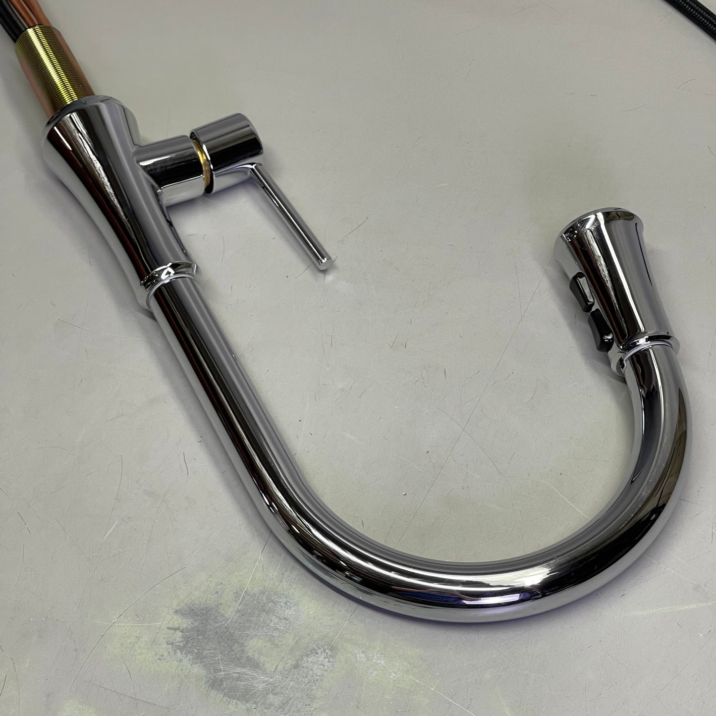 PFISTER Pfirst Series 1-Handle Pull-Down Kitchen Faucet Polished Chrome G529-PF2C