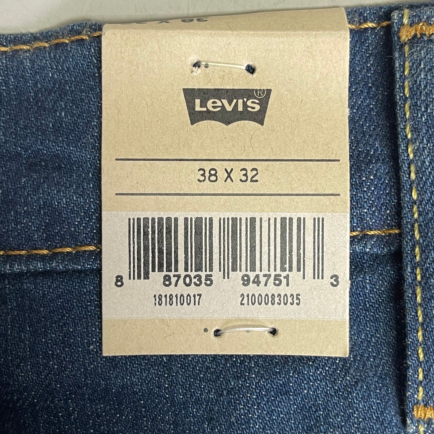 LEVI'S Men's 541 Athletic Taper Stretch Jeans W38 L32 S112444 ADPK