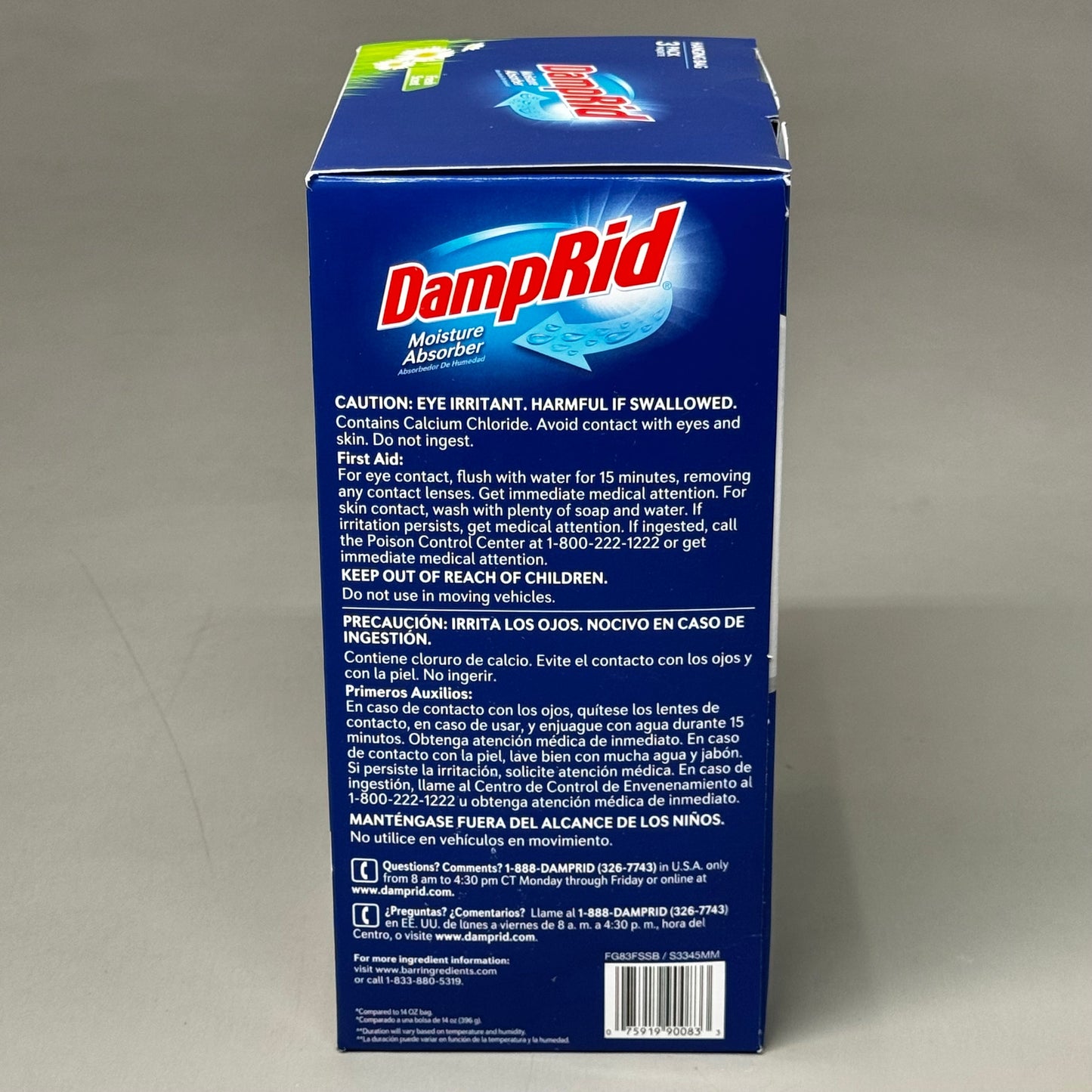 ZA@ DAMPRID (2 BOXES, 6 BAGS TOTAL) Fresh Scent Moisture Absorber 15.4 oz New Other FG83FSSB