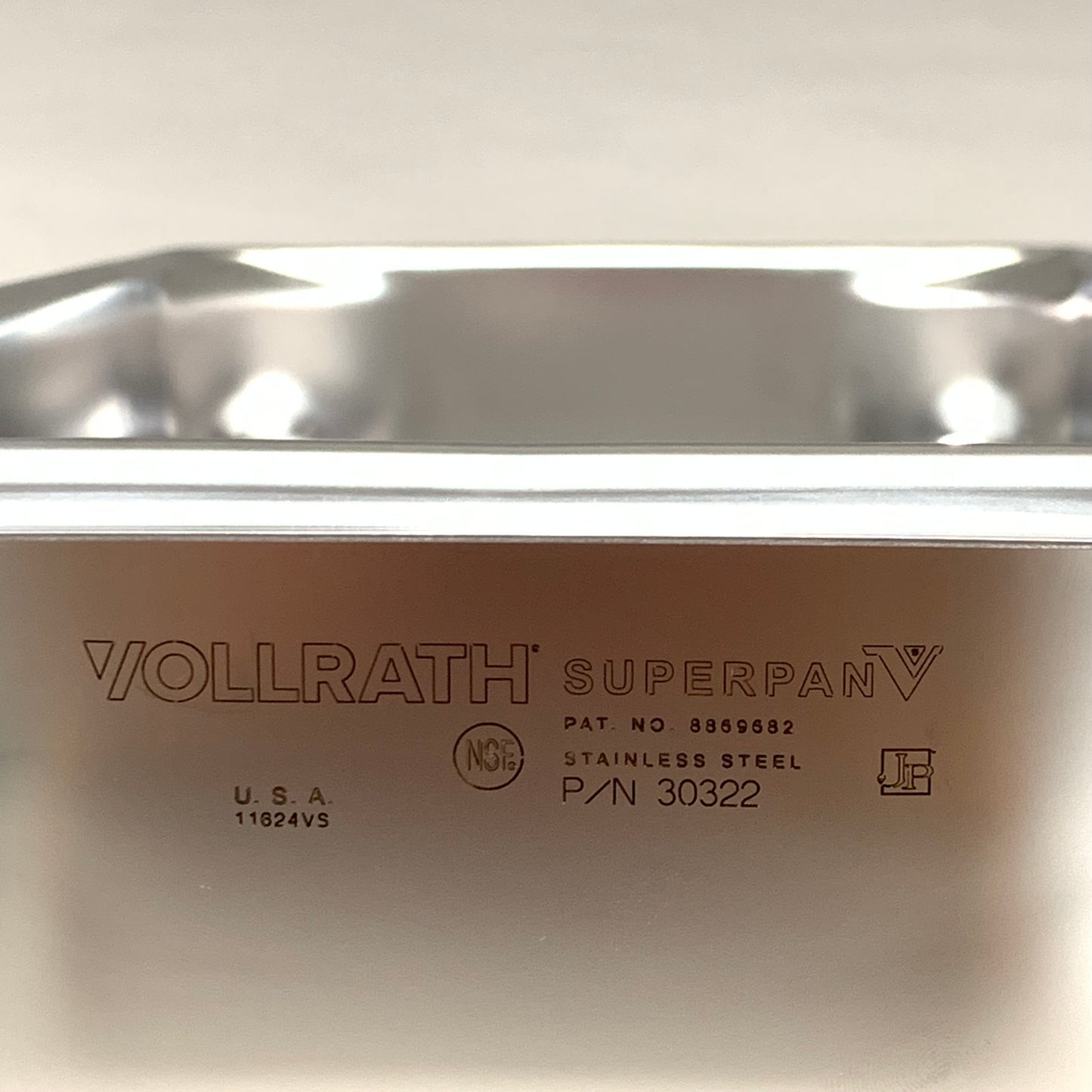 VOLLRATH (6 PK) Super Pan V®® 3rd Size Stainless Steel Steam Pan 2.6 Qt 30322