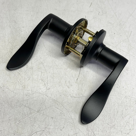 KWIKSET Safe Lock Layton Passage Lever Adjust Backset Matte Black 9SL10000-121