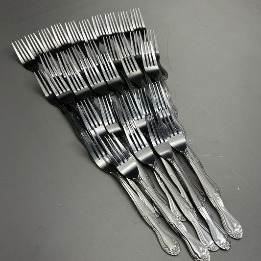 ABC (36 Pack) Stainless Steel Flora Stamped Fork Set New Other-Distressed Packaging  7" FLO-05