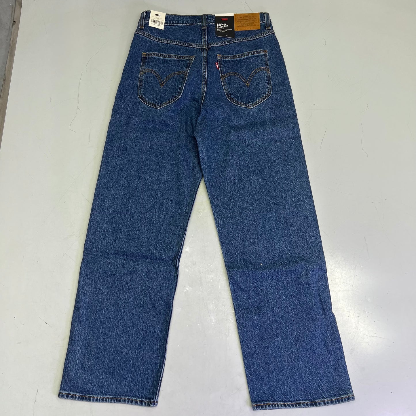 LEVIS Ribcage Western Yoke Jeans Women's Sz 29 x 27 Dark Wash 0049U0001