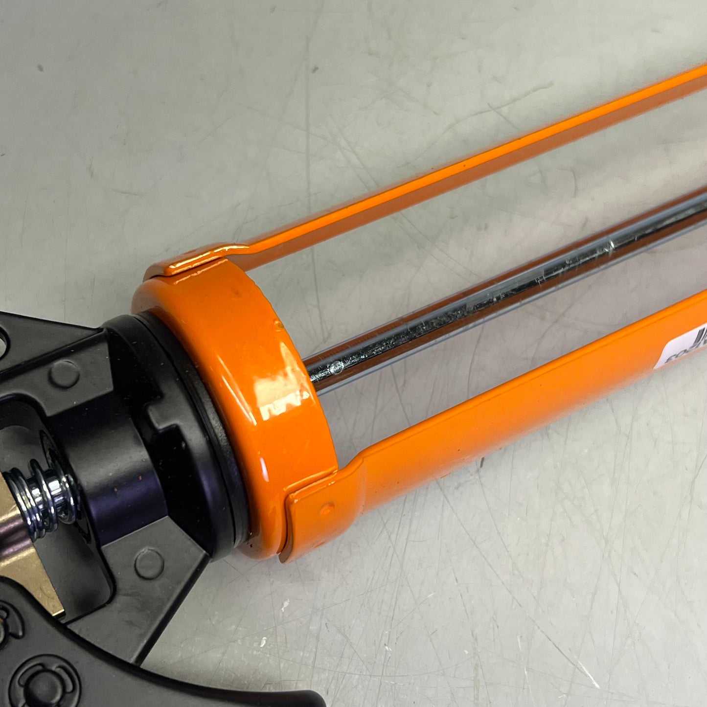 CRL Strap Frame Caulking Gun Smooth Operation 12:1 Ratio Orange Black GA1203