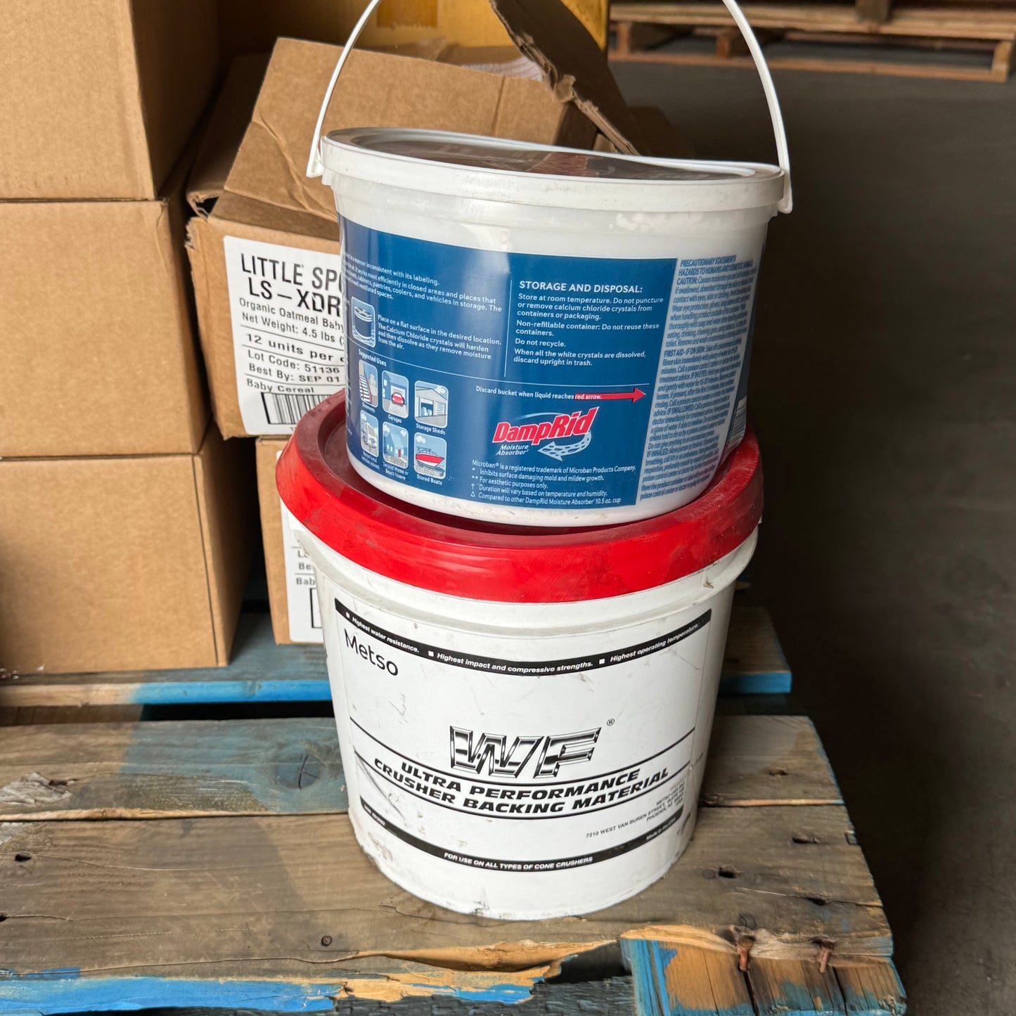 ZA@ Pallet of MIXED Chamomile, Distillery Gin, Rubber Bands, Moisture Absorber, Etc… (AS-IS)