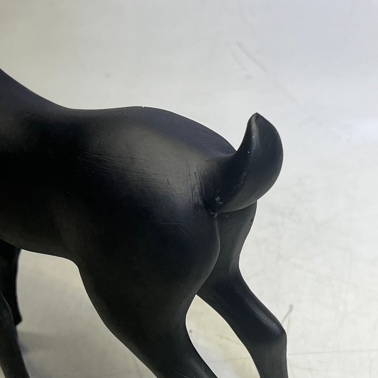 RAZ IMPORTS  Resin Holiday Decoration Deer 16.25" Matte Black 4018172B