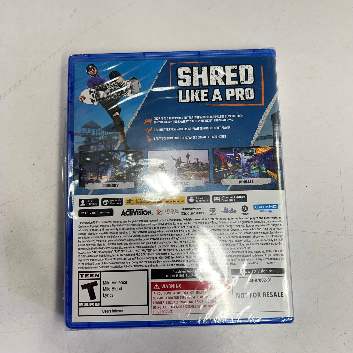 ACTIVISION Tony Hawk Pro Skater 3+4 Collector's Edition X23-97121-01