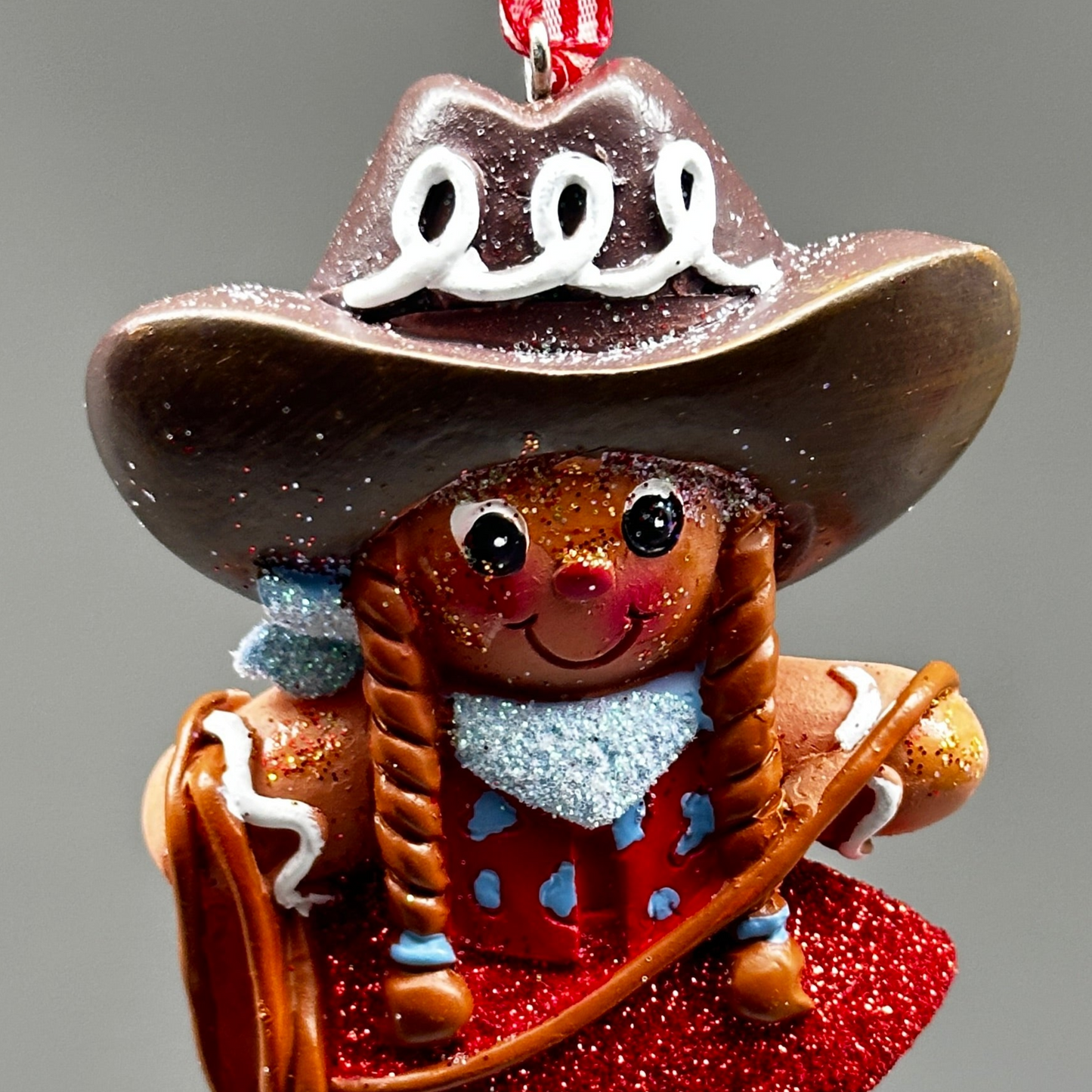 KURT S. ADLER Gingerbread Cowgirl (6 PACK) Christmas Ornament H5676