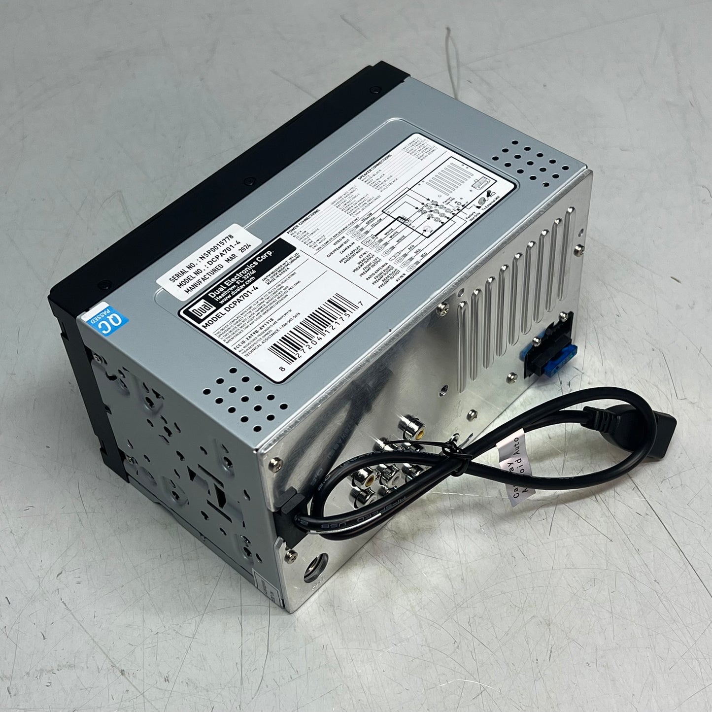 DUAL Touchscreen Digital Multimedia Receiver W/Bluetooth Apple/Andriod DCPA701-4