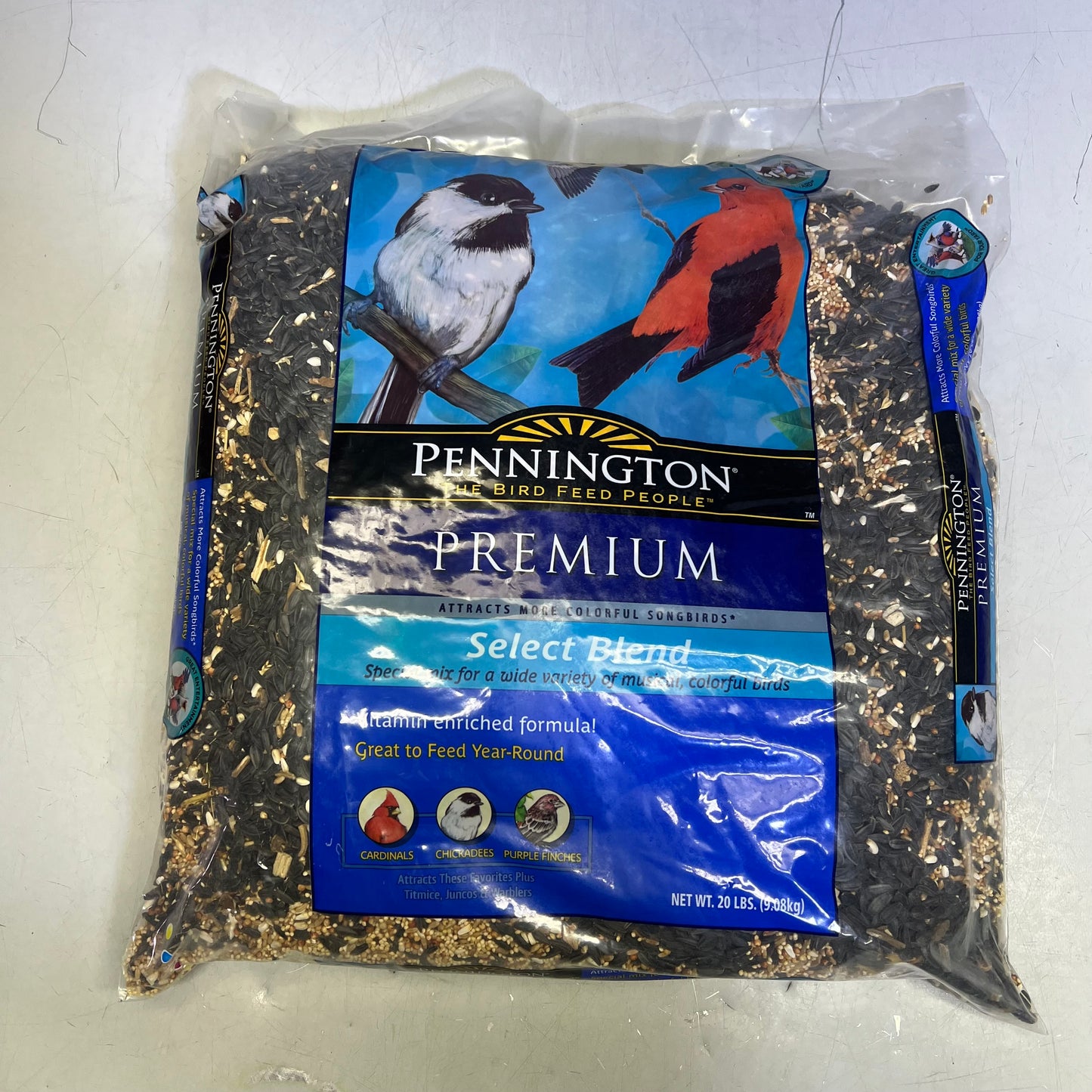 ZA@ PENNINGTON Premium Select Blend Bird Food Assorted Seeds 20 lb Bag