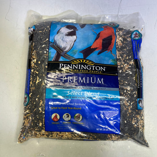 ZA@ PENNINGTON Premium Select Blend Bird Food Assorted Seeds 20 lb Bag