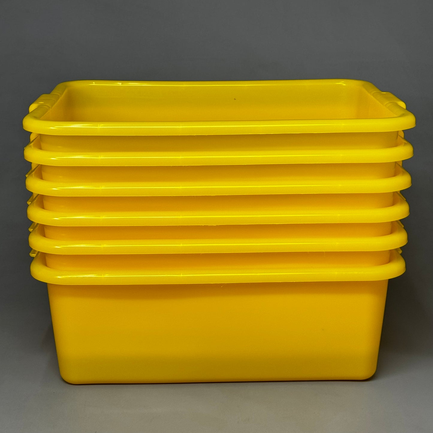 VOLLRATH (6 PK) Traex® Color-Mate Yellow Bus Tub / Food Storage Box 1527-C08