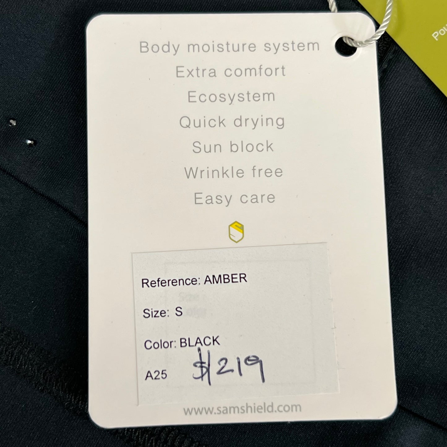 SAMSHIELD Amber Equestrian Jacket Women's Sz Small Black