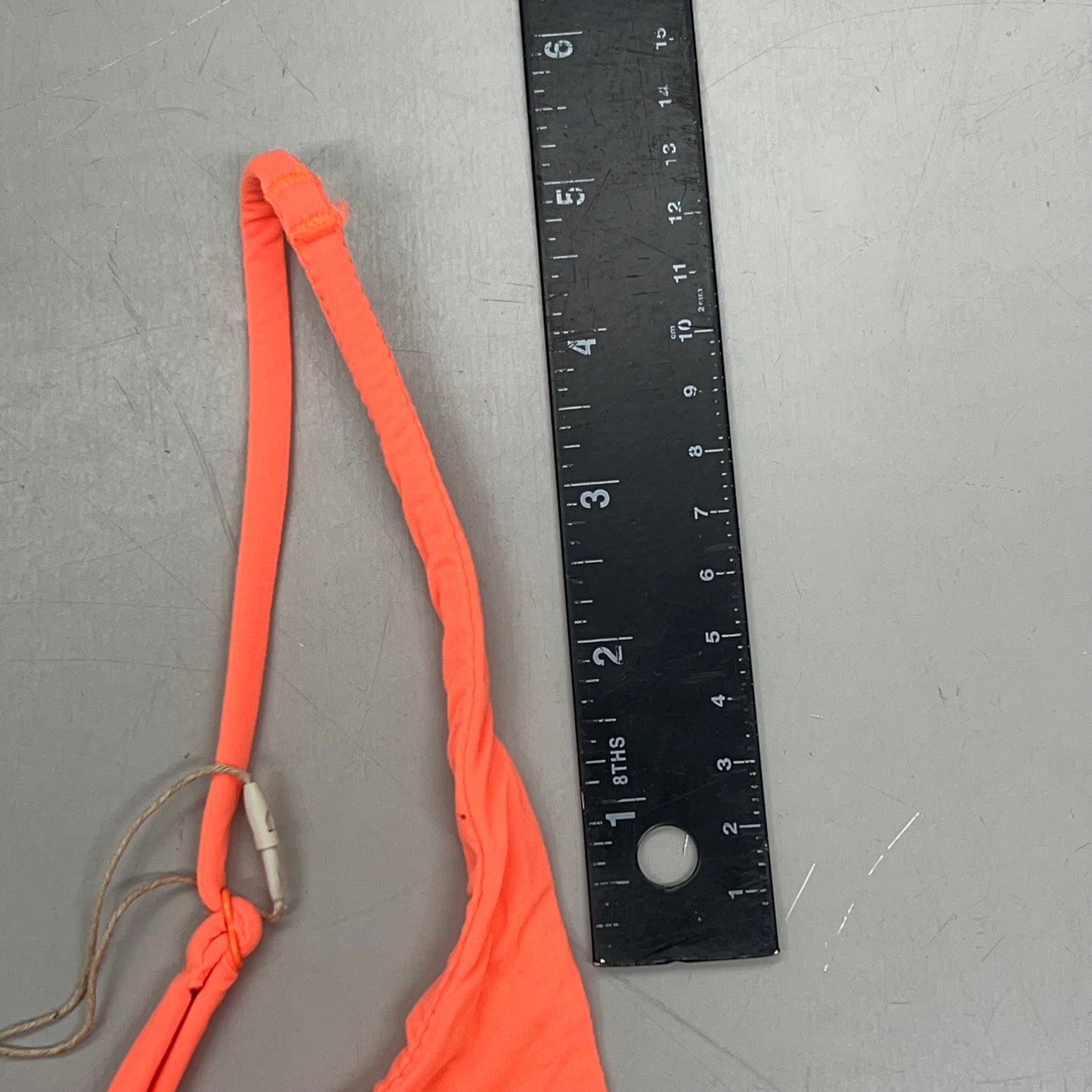 SKIMS Buttery Soft Knotted Bra Women's Sz M Neon Orange BR-SCN-0445