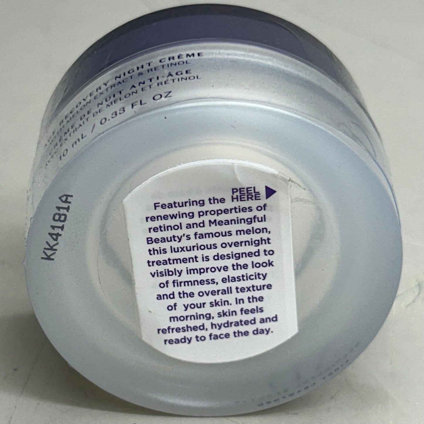 MEANINGFUL BEAUTY Age Recovery Night Creme W/ Retinol .33 FL OZ KK4181A