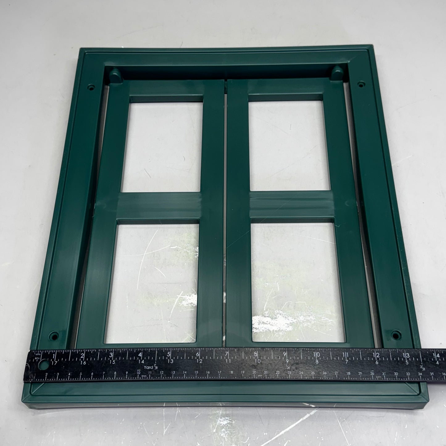 Green Plastic Window Frame 71-5004 Sz 13.5"W x 16"H