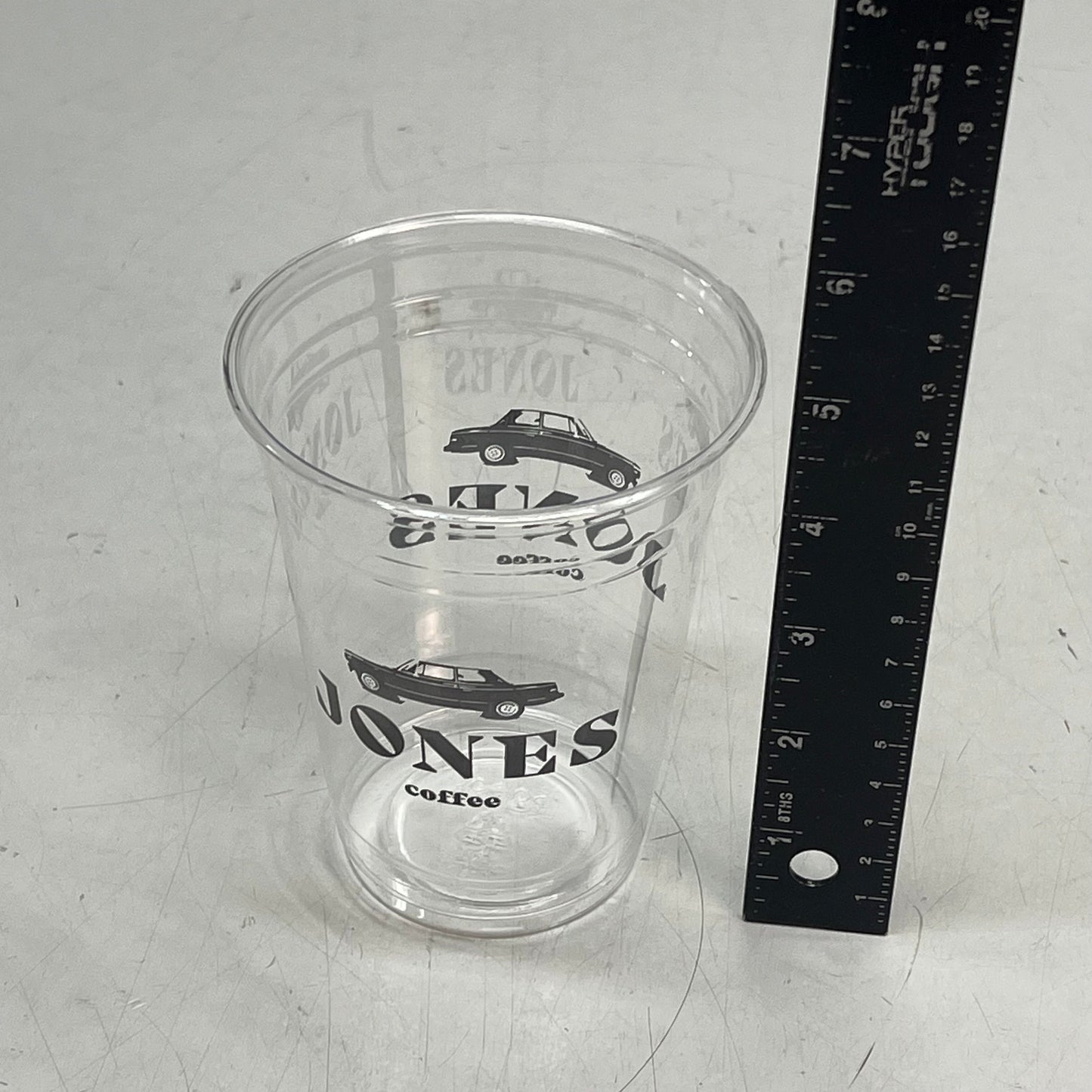 ZA@ KARAT (50 PACK) Jones Coffee Plastic Cups For Cold Beverages 16oz Clear A