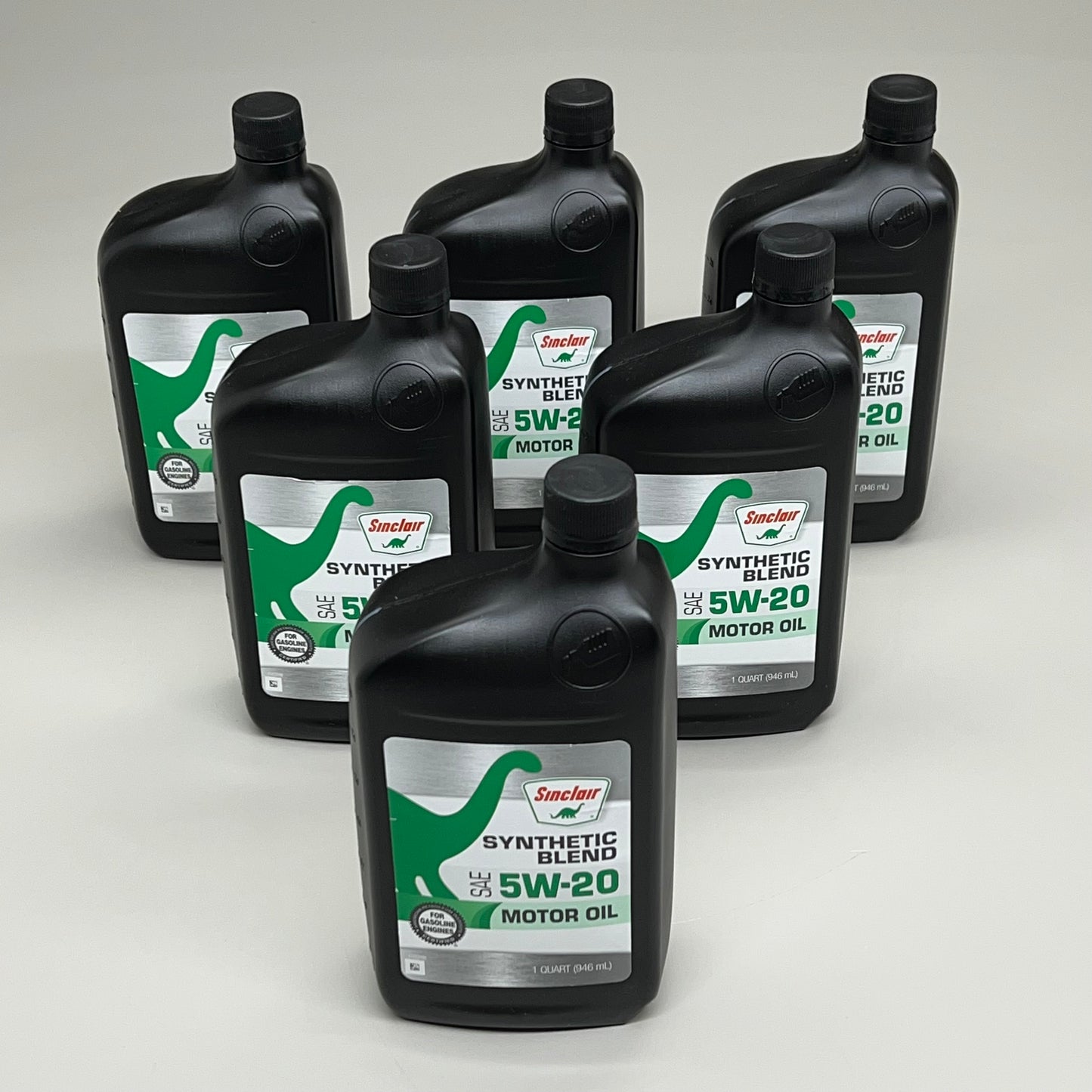 ZA@ SINCLAIR (6 PACK) Durable Strength Synthetic Blend SAE 5W-20 Motor Oil 1qt DOM 01/29/24