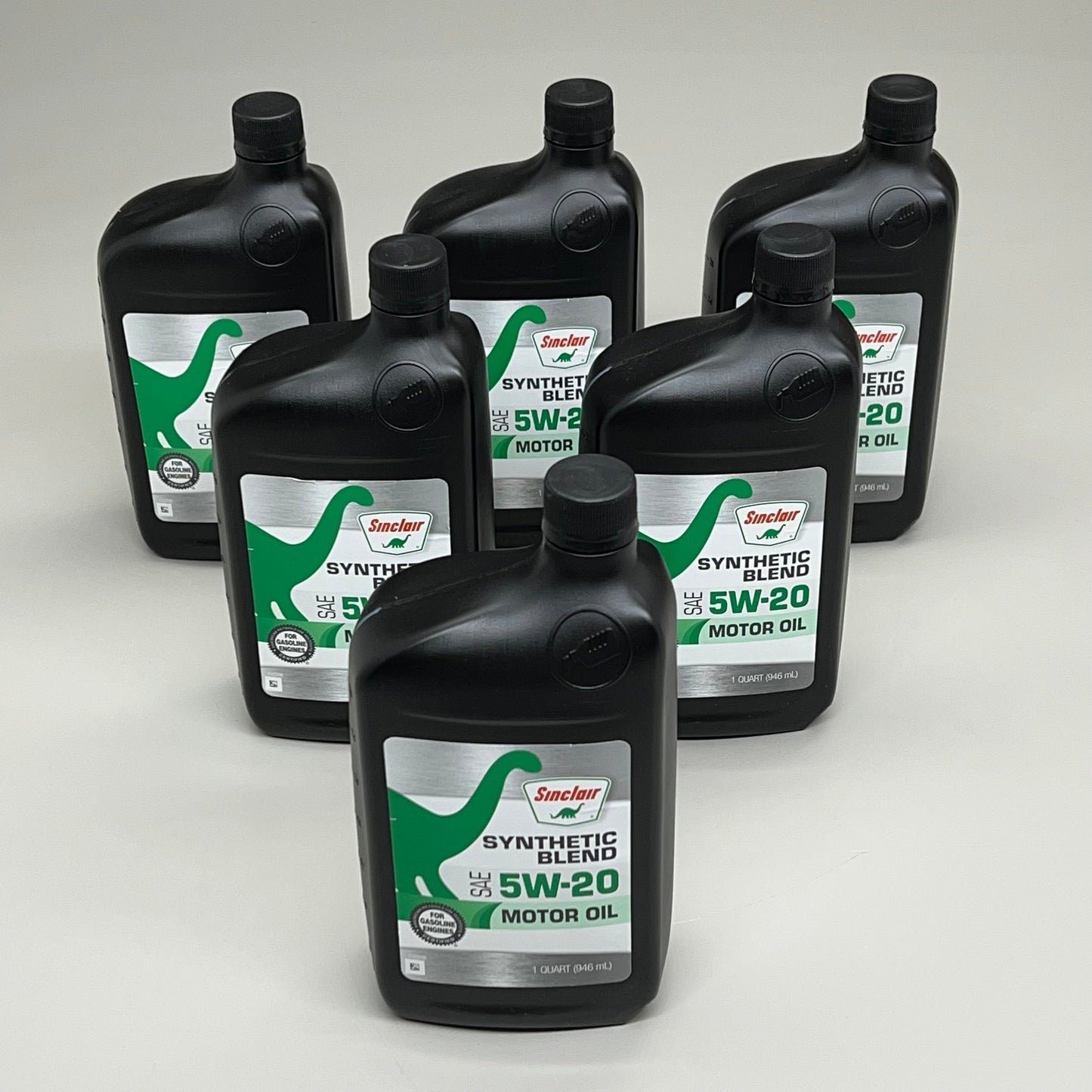 ZA@ SINCLAIR (6 PACK) Durable Strength Synthetic Blend SAE 5W-20 Motor Oil 1qt DOM 01/29/24 B