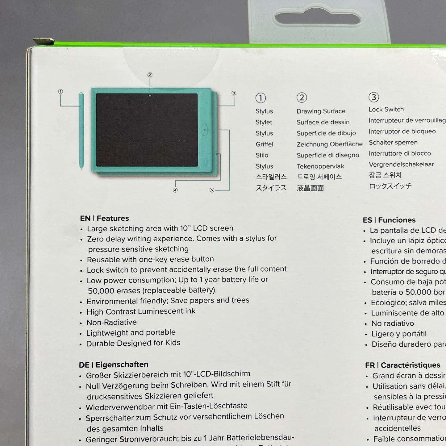 ZA@ MY FIRST Sketch Pro Neo Rubberized Corners Anti Glare Screen Ages 3-12 Blue FS1012