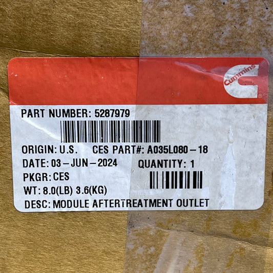 ZA@ Pallet of CUMMINS Exhaust Outlet Module 5287979 (AS-IS)