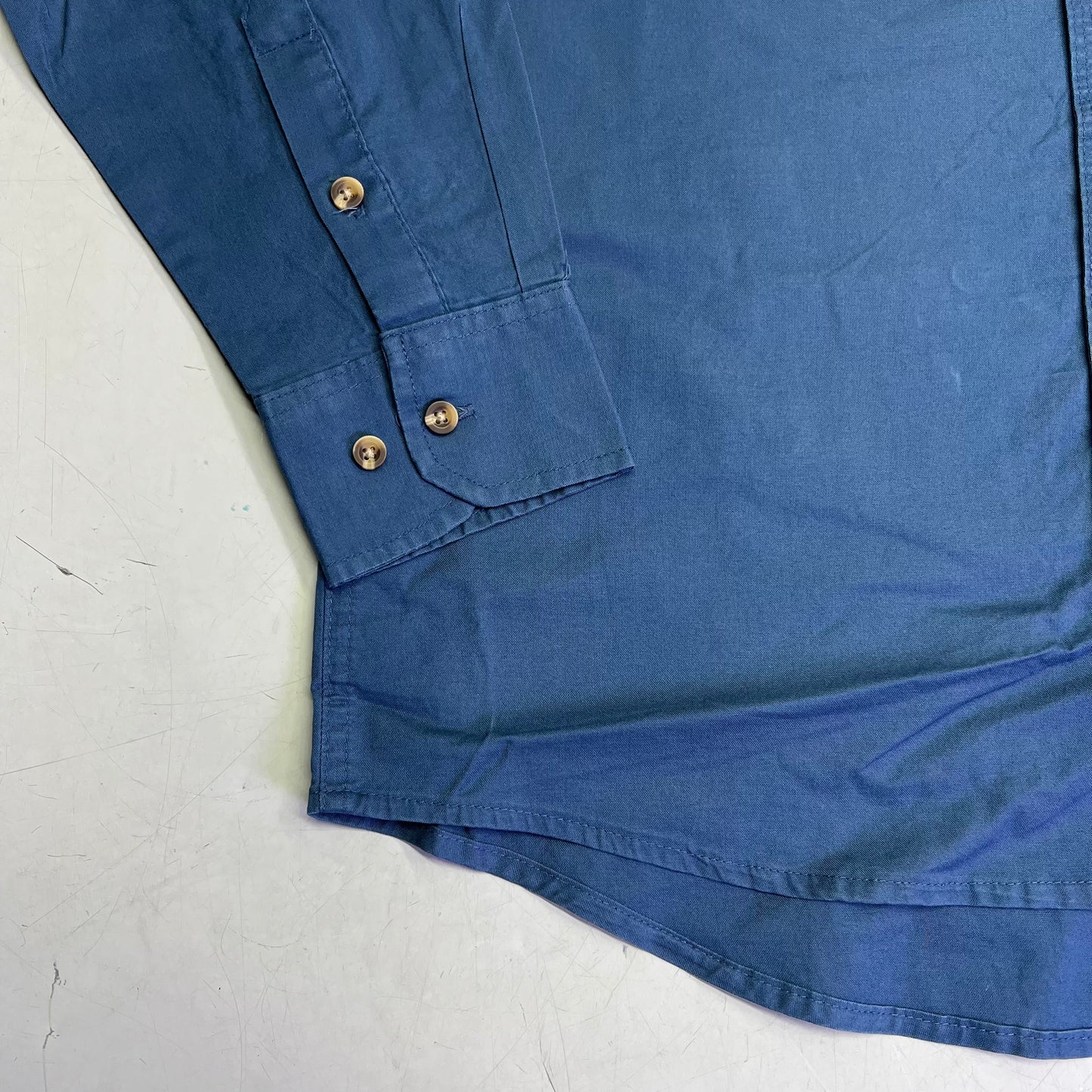 NOBLE OUTFITTERS Long Sleeve Weathered Work Shirt Men's Sz L-T Steel Blue 11049