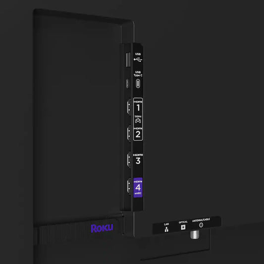 ZA@ ROKU 75" Class Pro Series 4k Qled Mini-led Smart Rokutv, Black 75R8C5 (New Other, Distressed Box) A