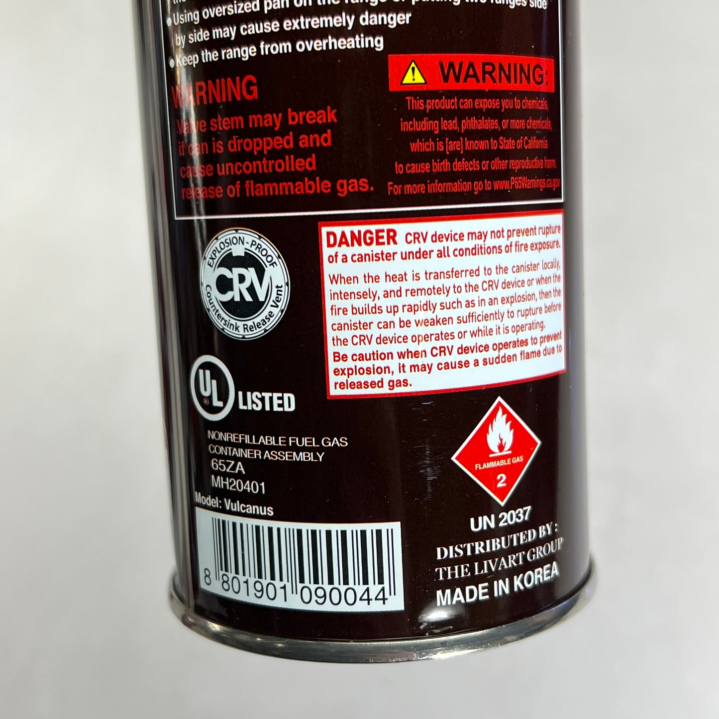 ZA@ VULCANUS (3 PACK) Butane Gas Cartridge for Portable Gas Stoves 8 oz