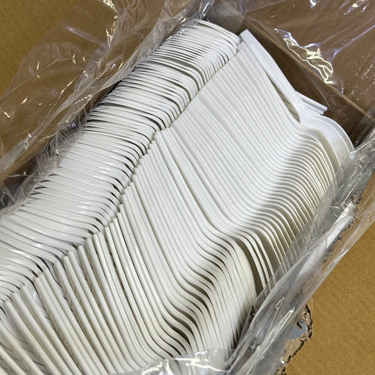 ZA@ YR FOODS (1000 PACK) Plastic Sporks Off White 3647 (Distressed Packaging)