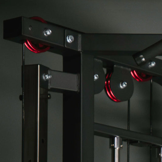 TITAN Functional Trainer Sz 64"W x 44"L x 82"H Black 400883