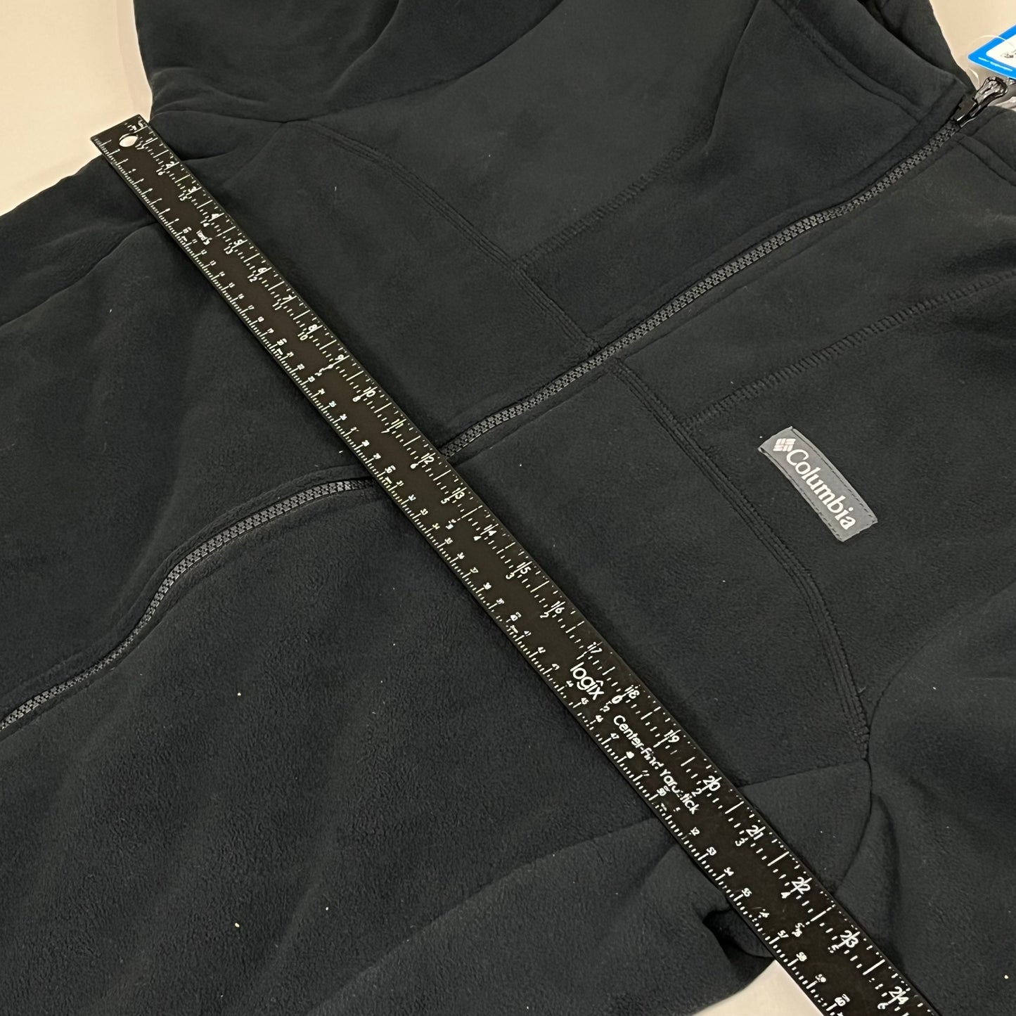 COLUMBIA WinterPass Full Zip Fleece Hip Length Jacket Mens Sz M Black 1909121011