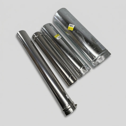 DURVENT Fasnseal Single Wall Special Gas Vent Pipe Ss 4"Dia x 36" FSVL3604