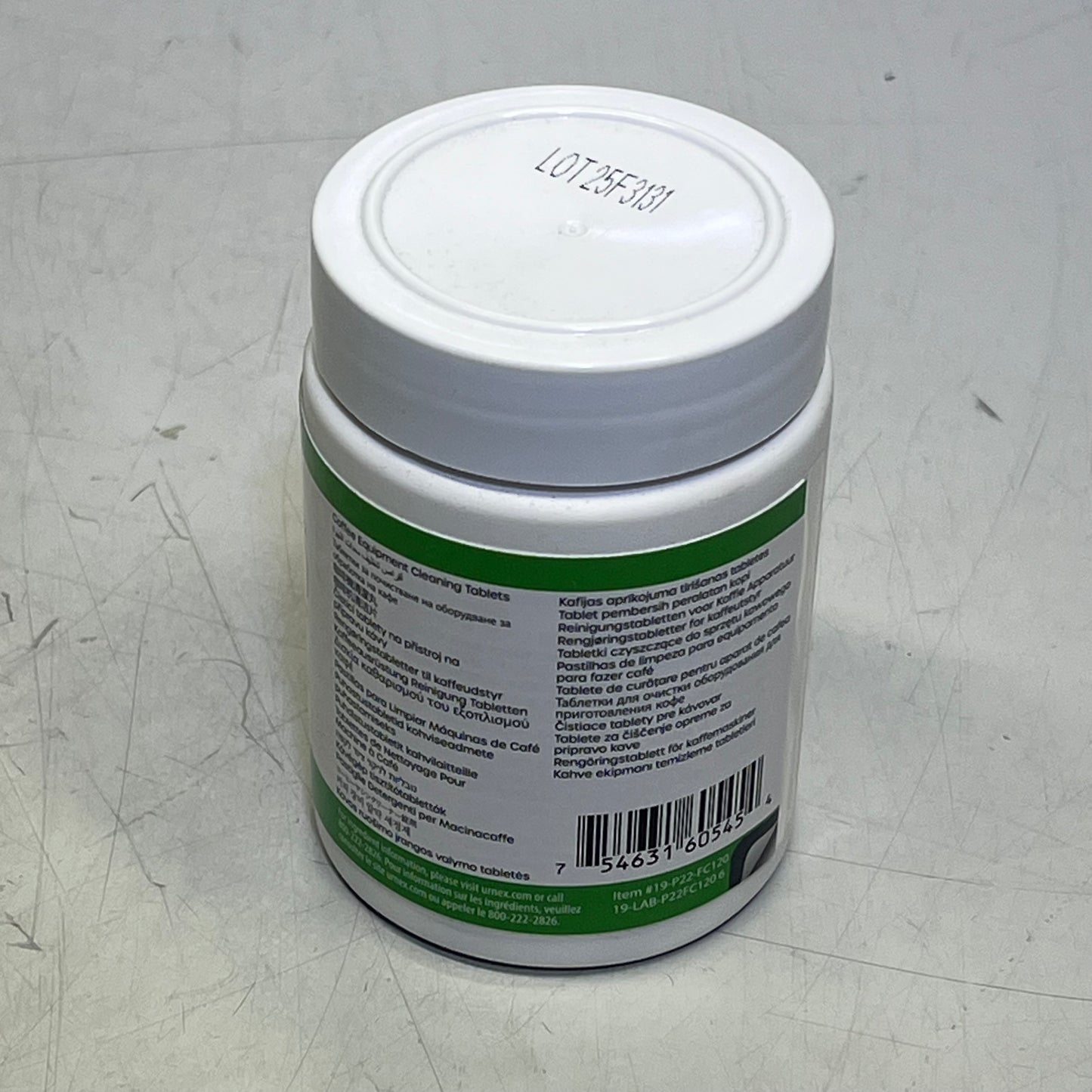 URNEX (2 PACK) Biocaf Coffee Equipment Cleaning Tablets 120 Tablets White