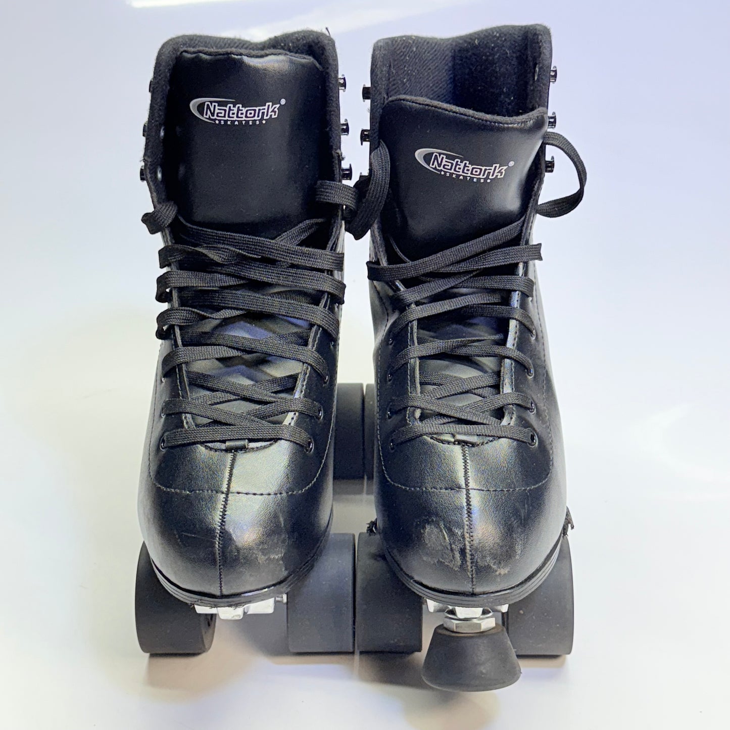 ZA@ NATTORK Roller Skates for Adults Quad Skates Sz 12W/11M Black (AS-IS)