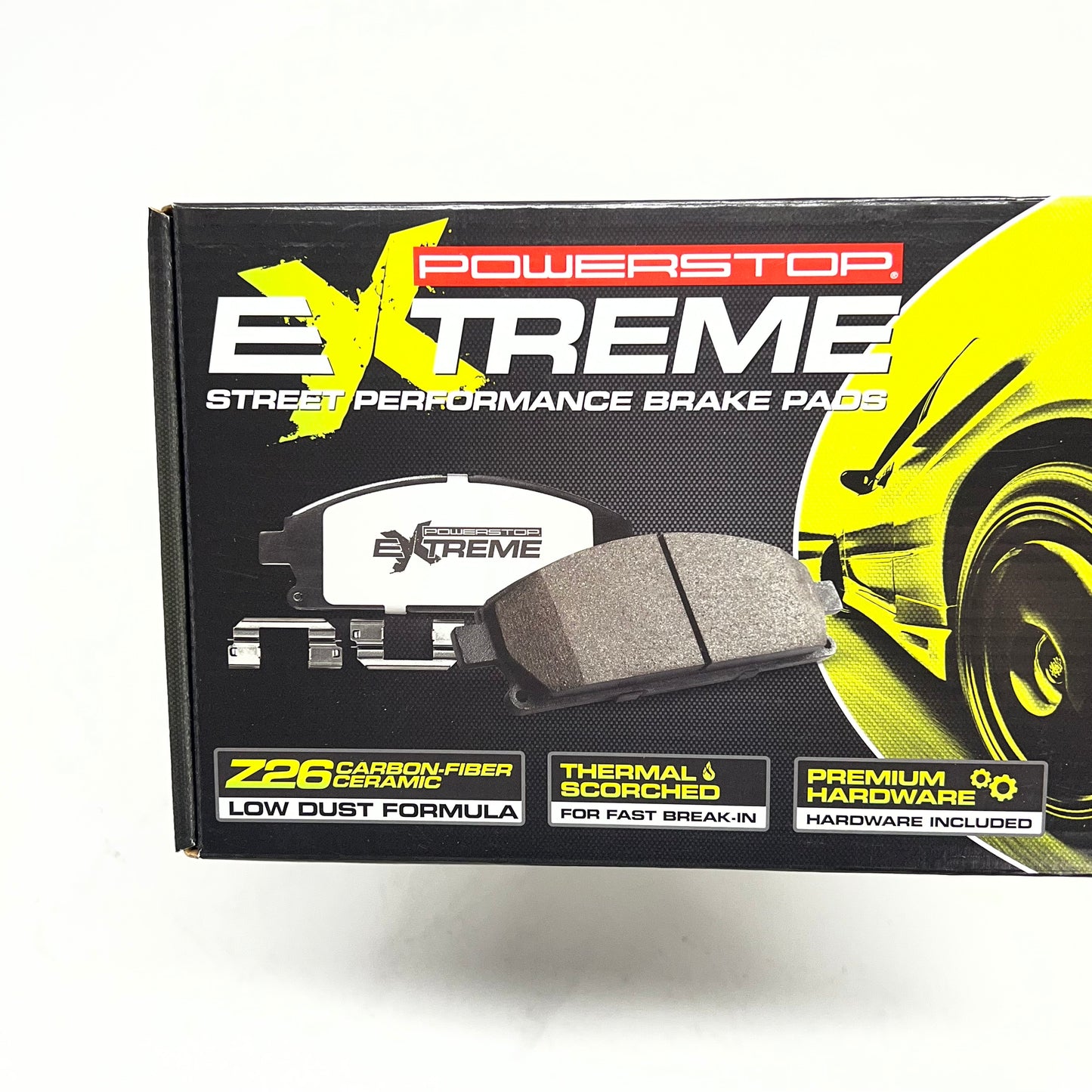 POWER STOP Street Performance Carbon Fiber Ceramic Brake Pads Kit Z26-1001